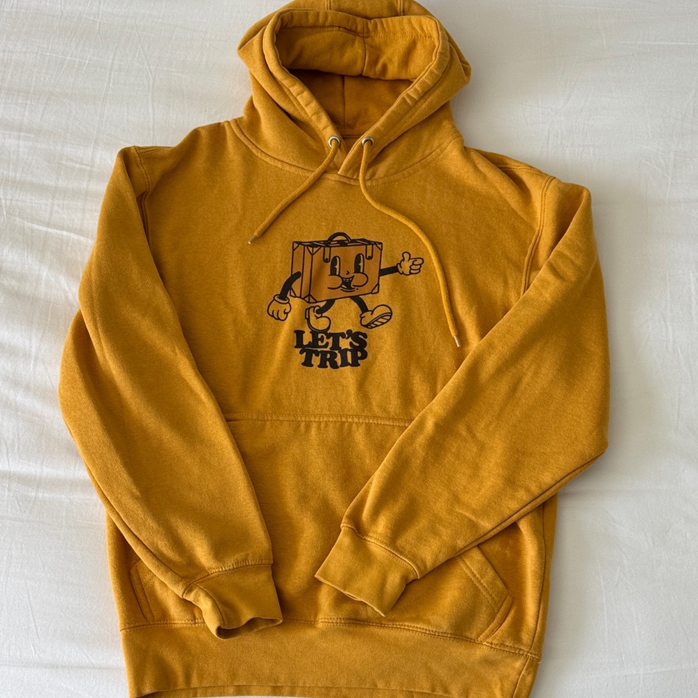 Sturniolo Let’s Trip Size S Mustard Yellow Hoodie